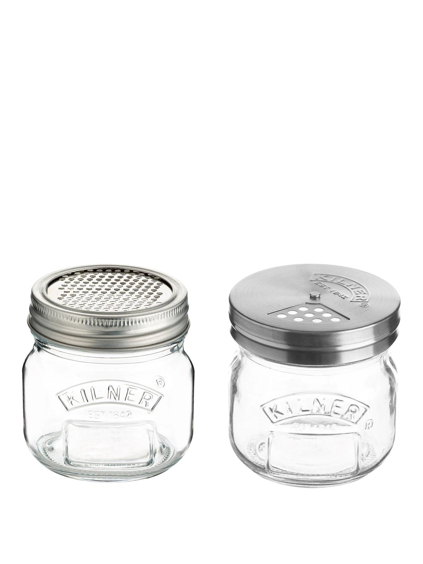 KILNER Set Of 2 Jars - Fine Grater & Shaker Jar 3 KILNER Set Of 2 Jars - Fine Grater & Shaker Jar