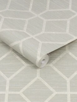 Boutique Asscher Geo Sage Wallpaper -Oleu Furniture Shop UHGRX SQ3 0000000644 SAGE SLd1