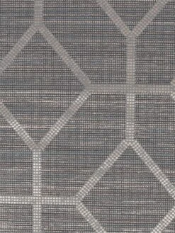 Boutique Asscher Geo Grey Wallpaper -Oleu Furniture Shop UHGT4 SQ4 0000000005 GREY SLd2