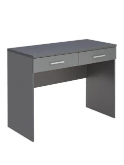 Very Home Prague Gloss Drawers Dressing Table -Oleu Furniture Shop UHQG6 SQ3 0000000563 GREY GLOSS SLa