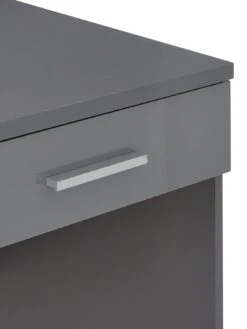 Very Home Prague Gloss Drawers Dressing Table -Oleu Furniture Shop UHQG6 SQ6 0000000563 GREY GLOSS SLd2