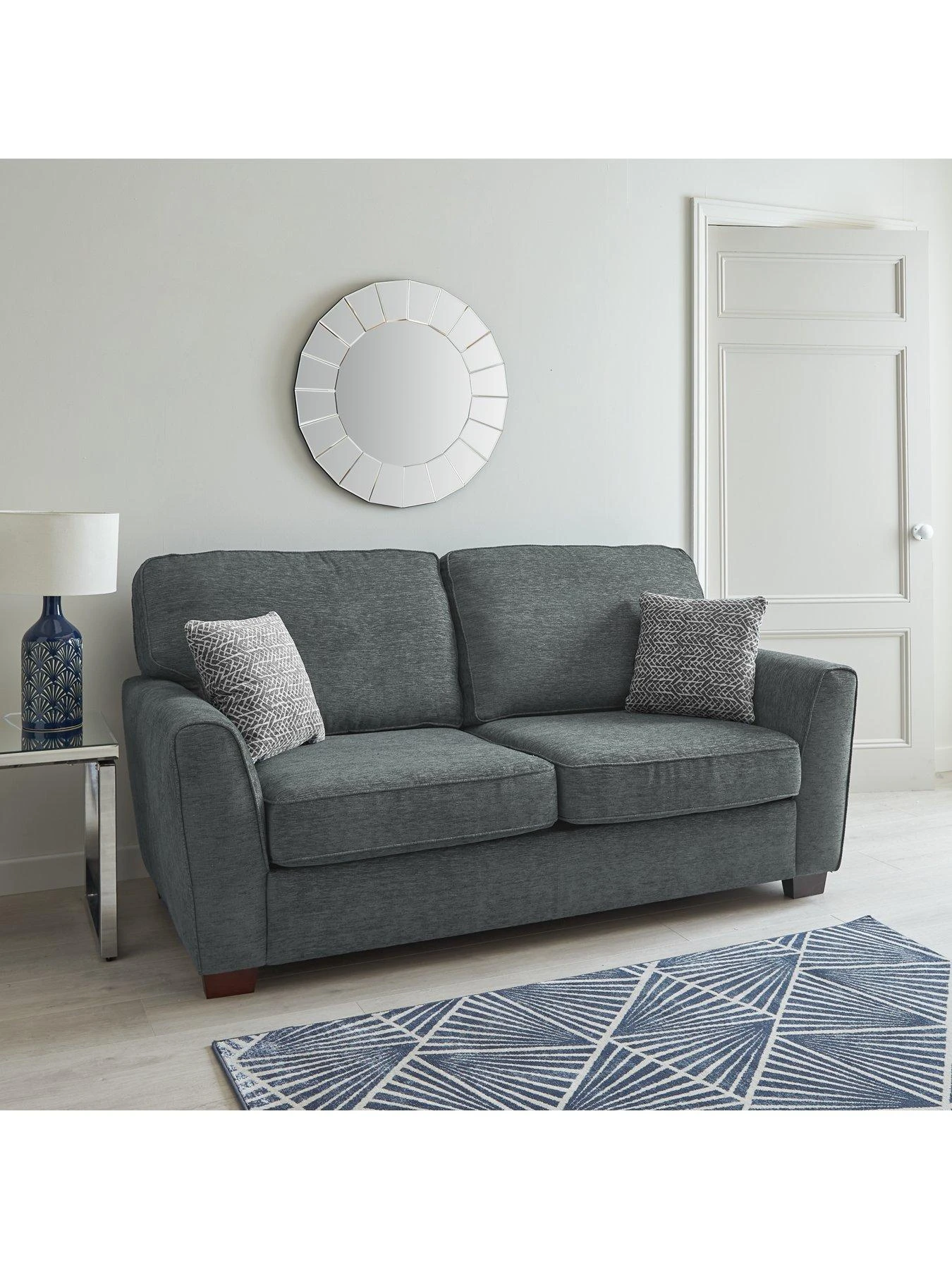 Very Home Hopton Fabric 4 Seater Sofa - Grey 3 Very Home Hopton Fabric 4 Seater Sofa - Grey