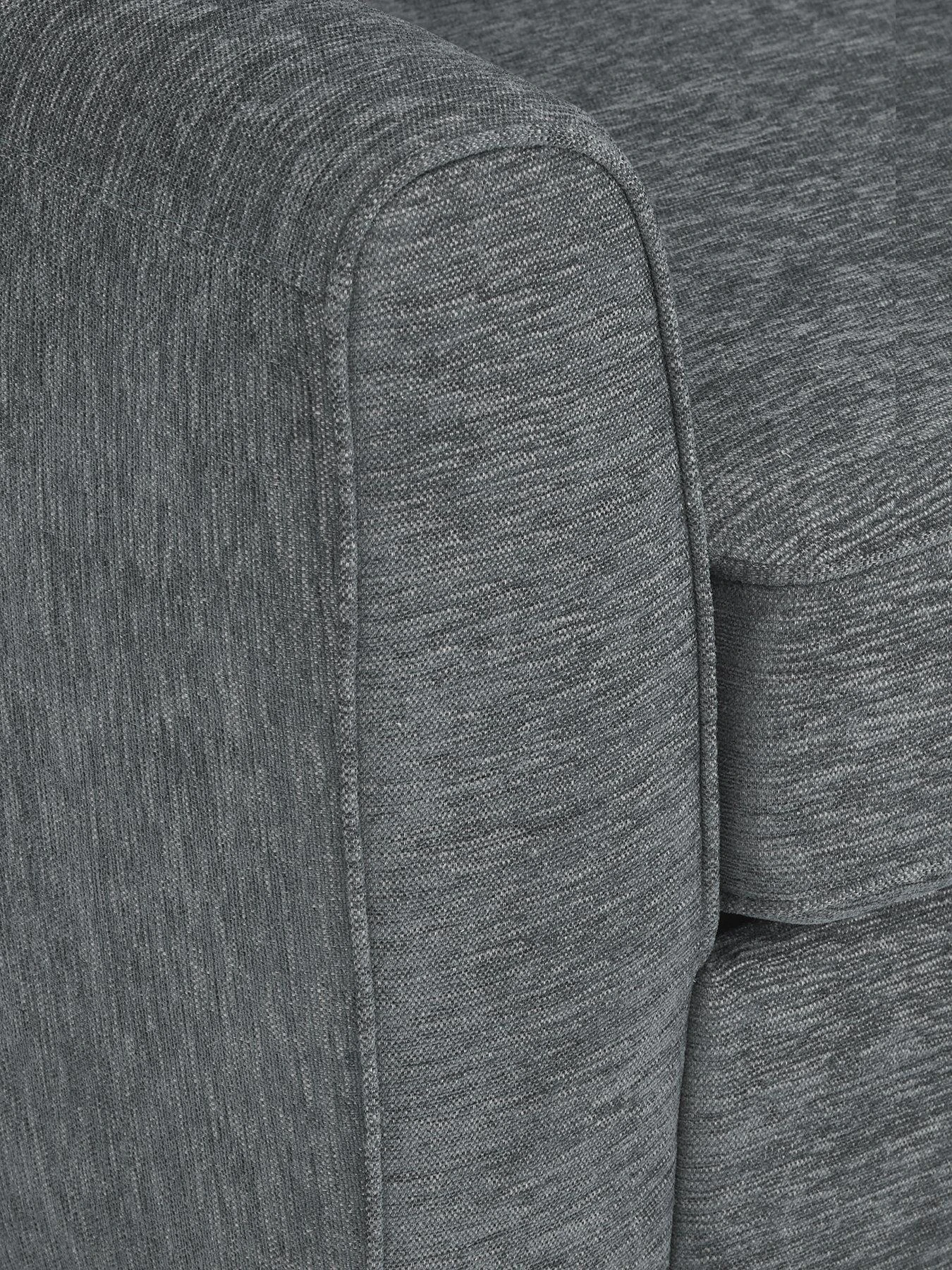 Very Home Hopton Fabric 4 Seater Sofa - Grey 6 Very Home Hopton Fabric 4 Seater Sofa - Grey - Image 4