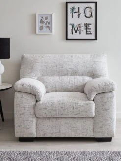 Very Home Danielle Fabric Armchair - Natural - FSC® Certified