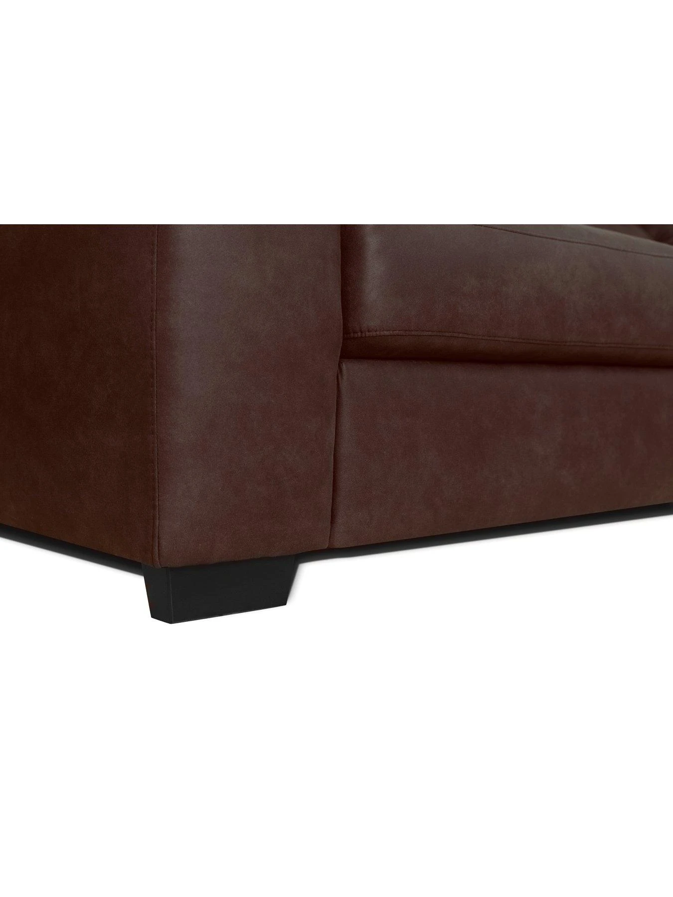 Very Home Danielle Faux Leather 3 Seater Sofa - Chocolate - FSC® Certified 6 Very Home Danielle Faux Leather 3 Seater Sofa - Chocolate - FSC® Certified - Image 4