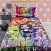 Rainbow High Single Duvet Cover And Pillowcase Set - Multi -Oleu Furniture Shop UKYXX SQ1 0000000029 MULTI RSr