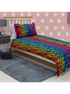 Rainbow High Single Duvet Cover And Pillowcase Set - Multi -Oleu Furniture Shop UKYXX SQ6 0000000029 MULTI RSr1