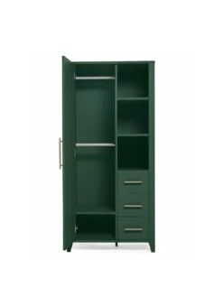 Mamas & Papas Melfi Storage Wardrobe - Green -Oleu Furniture Shop ULNWH SQ3 0000000047 GREEN SLa