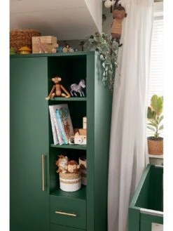 Mamas & Papas Melfi Storage Wardrobe - Green -Oleu Furniture Shop ULNWH SQ4 0000000047 GREEN SLd