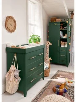 Mamas & Papas Melfi Cotbed & Dresser - Green -Oleu Furniture Shop ULNWJ SQ4 0000000047 GREEN SLd
