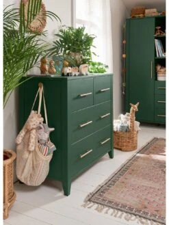 Mamas & Papas Melfi Cotbed & Dresser - Green -Oleu Furniture Shop ULNWJ SQ5 0000000047 GREEN SLd1