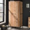 LPD Furniture Hoxton 2 Door Wardrobe 2 LPD Furniture Hoxton 2 Door Wardrobe -Oleu Furniture Shop UM3A4 SQ1 0000004181 OAK BLACK RSr