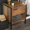 LPD Furniture Hoxton Bedside Cabinet 2 LPD Furniture Hoxton Bedside Cabinet -Oleu Furniture Shop UM3AD SQ1 0000004181 OAK BLACK RSr