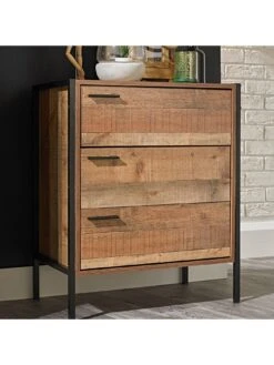 LPD Furniture Hoxton 3 Drawer Chest