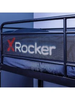 X Rocker Armada Dual Bunk Bed With Gaming Desk -Oleu Furniture Shop UNNVC SQ6 0000000004 BLACK SLd3