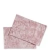 Catherine Lansfield Crushed Velvet Placemats In Blush – Set Of 2