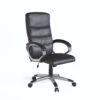 Alphason Hampton Leather Office Chair - Black -Oleu Furniture Shop UQJR5 SQ1 0000000004 BLACK SLf
