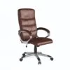 Alphason Hampton Leather Office Chair - Brown -Oleu Furniture Shop UQJR6 SQ1 0000000143 BROWN SLf