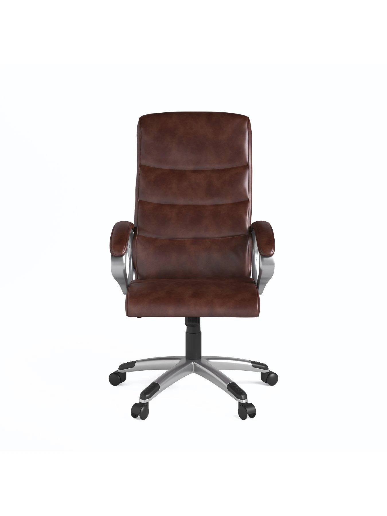 Alphason Hampton Leather Office Chair - Brown 5 Alphason Hampton Leather Office Chair - Brown - Image 3