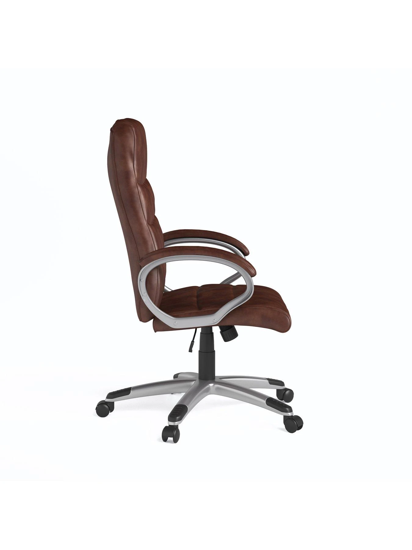Alphason Hampton Leather Office Chair - Brown 6 Alphason Hampton Leather Office Chair - Brown - Image 4