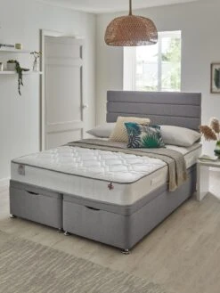 Airsprung Emme Comfort Ottoman Divan - Grey (Headboard Not Included)
