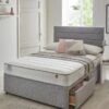 Airsprung Emme Memory Divan With Mattress Options - Grey 1 Airsprung Emme Memory Divan With Mattress Options - Grey -Oleu Furniture Shop UR4PX SQ1 0000000005 GREY RSr