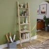 Vida Designs York 5 Tier Ladder Bookcase - Pine