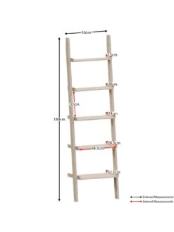 Vida Designs York 5 Tier Ladder Bookcase - Pine 13 Vida Designs York 5 Tier Ladder Bookcase - Pine -Oleu Furniture Shop UR589 SQ7 0000000144 PINE DGy