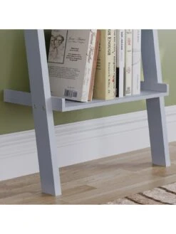 Vida Designs York 4 Tier Ladder Bookcase - Grey -Oleu Furniture Shop UR58W SQ4 0000000005 GREY SLd
