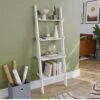 Vida Designs York 4 Tier Ladder Bookcase - White 1 Vida Designs York 4 Tier Ladder Bookcase - White -Oleu Furniture Shop UR5BE SQ1 0000000013 WHITE RSr