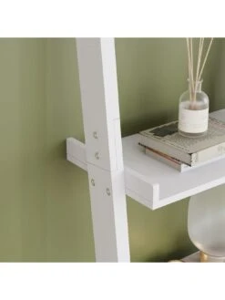 Vida Designs York 5 Tier Ladder Bookcase - White -Oleu Furniture Shop UR5BF SQ6 0000000013 WHITE SLd2