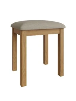 K-Interiors Shelton Part Assembled Solid Wood Dressing Table, Stool And Mirror Set -Oleu Furniture Shop UR7M9 SQ3 0000000138 RUSTIC OAK SLa