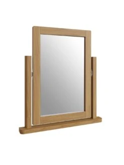 K-Interiors Shelton Part Assembled Solid Wood Dressing Table, Stool And Mirror Set -Oleu Furniture Shop UR7M9 SQ4 0000000138 RUSTIC OAK SLd