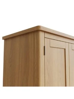 K-Interiors Shelton Part Assembled Solid Wood 2 Door Wardrobe - Rustic Oak 11 K-Interiors Shelton Part Assembled Solid Wood 2 Door Wardrobe - Rustic Oak -Oleu Furniture Shop UR7MA SQ4 0000000138 RUSTIC OAK SLd