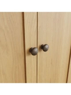 K-Interiors Shelton Part Assembled Solid Wood 2 Door Wardrobe - Rustic Oak 12 K-Interiors Shelton Part Assembled Solid Wood 2 Door Wardrobe - Rustic Oak -Oleu Furniture Shop UR7MA SQ5 0000000138 RUSTIC OAK SLd1