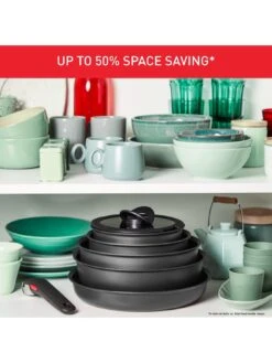 Tefal Ingenio Daily Chef 8pc Removable Handle, Stackable Induction Pan Set L7629242 -Oleu Furniture Shop UR8NP SQ3 0000000004 BLACK SLd1