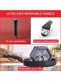 Tefal Ingenio Daily Chef 8pc Removable Handle, Stackable Induction Pan Set L7629242 -Oleu Furniture Shop UR8NP SQ4 0000000004 BLACK SLd2