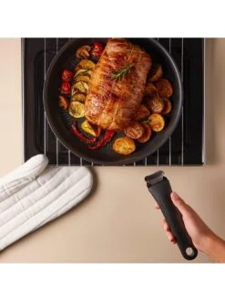 Tefal Ingenio Resist 13pc Removable Handle, Stackable Induction Pan Set L3979153 -Oleu Furniture Shop URAPE SQ6 0000000004 BLACK SLd4