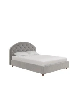 Queer Eye Aspen Velvet Double Bed 11 Queer Eye Aspen Velvet Double Bed -Oleu Furniture Shop URK8Z SQ3 0000000005 GREY SLd