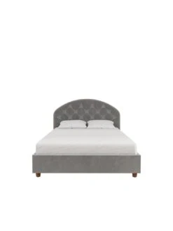 Queer Eye Aspen Velvet Double Bed 12 Queer Eye Aspen Velvet Double Bed -Oleu Furniture Shop URK8Z SQ4 0000000005 GREY SLd1