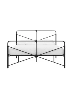 Queer Eye Leopold Metal Bed -Oleu Furniture Shop URLH7 SQ5 0000000004 BLACK SLd2