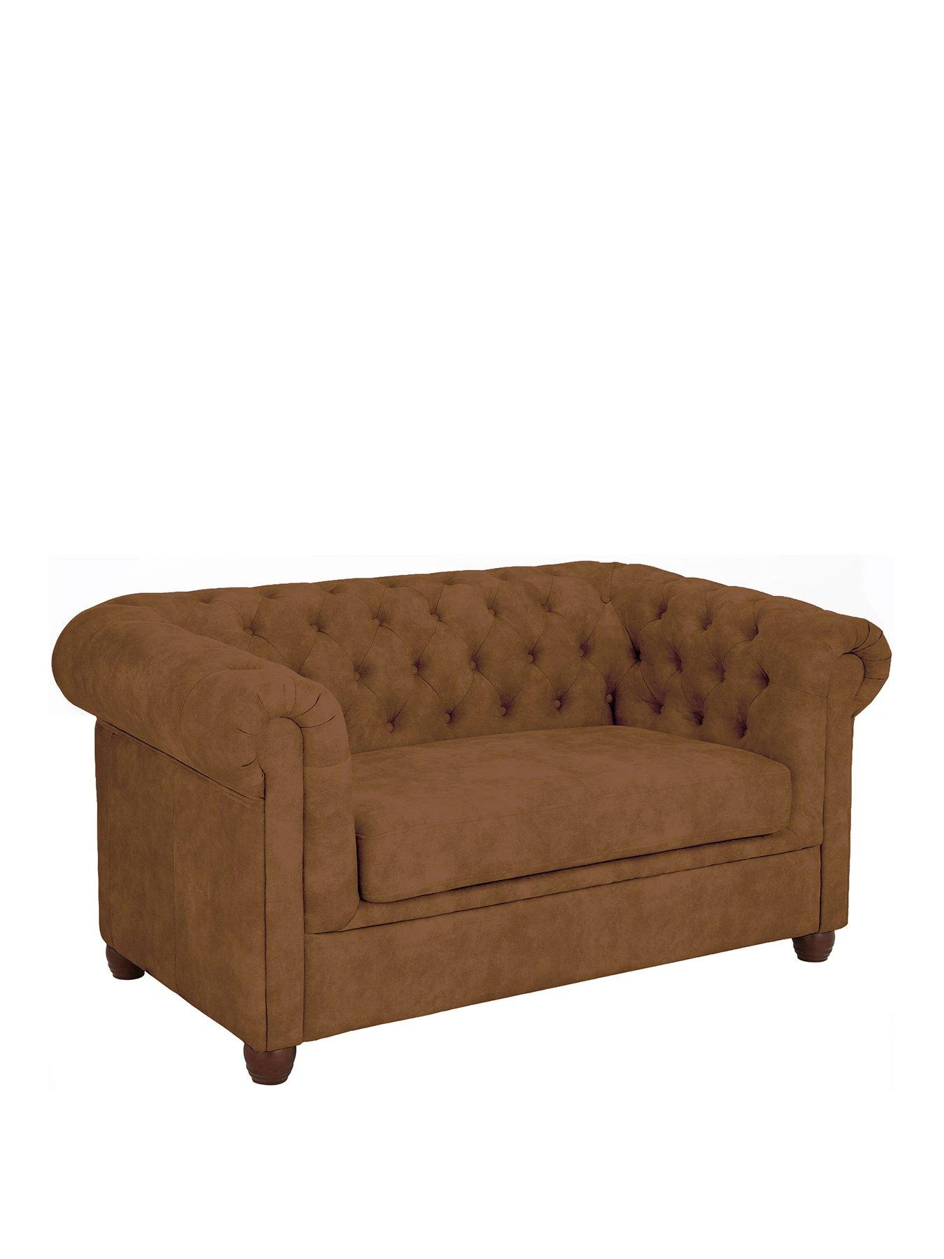 Very Home Chester Chesterfield Leather Look 2 Seater Sofa - Chocolate - FSC® Certified 5 Very Home Chester Chesterfield Leather Look 2 Seater Sofa - Chocolate - FSC® Certified - Image 3