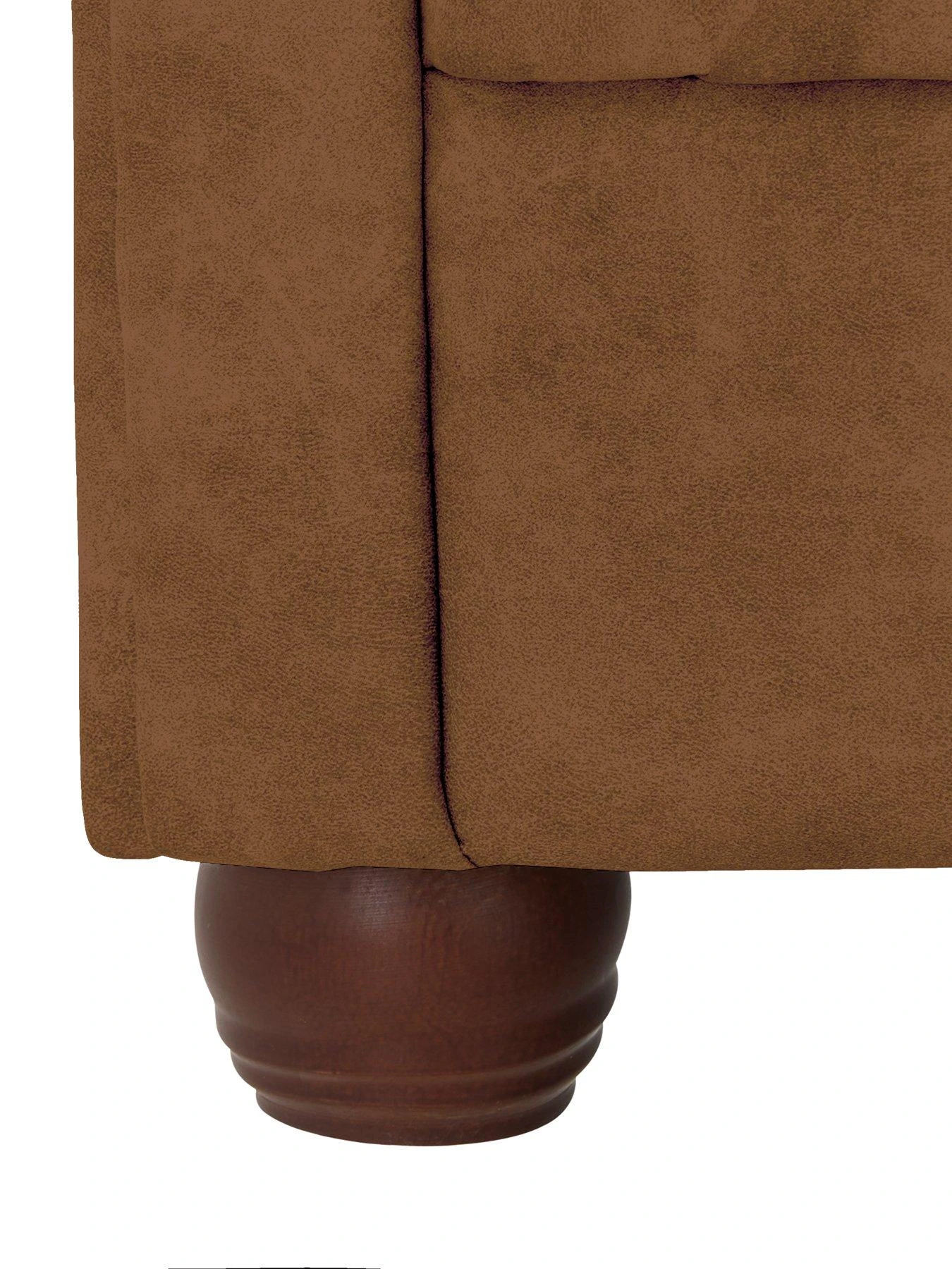 Very Home Chester Chesterfield Leather Look 2 Seater Sofa - Chocolate - FSC® Certified 7 Very Home Chester Chesterfield Leather Look 2 Seater Sofa - Chocolate - FSC® Certified - Image 5