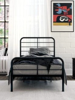 Queer Eye Millie Metal Bed 13 Queer Eye Millie Metal Bed -Oleu Furniture Shop URLNV SQ5 0000000004 BLACK SLd2