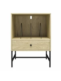 Queer Eye Tamlin Record Stand -Oleu Furniture Shop UTFC7 SQ4 0000000006 OAK SLd1