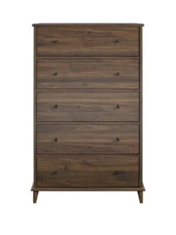 Queer Eye Farnsworth 5 Drawer Chest -Oleu Furniture Shop UTFDP SQ3 0000000007 WALNUT SLa