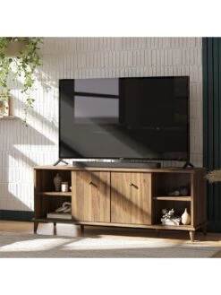 Queer Eye Farnsworth TV Stand - Fits Up To 55 Inch TV -Oleu Furniture Shop UTFDY SQ3 0000000007 WALNUT SLd