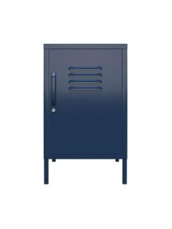 Queer Eye Bradford Metal Locker End Table - Navy 10 Queer Eye Bradford Metal Locker End Table - Navy -Oleu Furniture Shop UTFET SQ3 0000000048 NAVY SLd