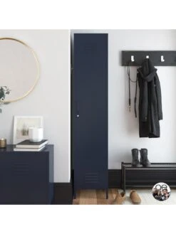 Queer Eye Bradford Single Metal Storage Cabinet - Navy