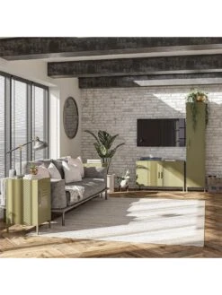 Queer Eye Bradford Single Metal Storage Cabinet - Green 10 Queer Eye Bradford Single Metal Storage Cabinet - Green -Oleu Furniture Shop UTFFH SQ3 0000000047 GREEN SLd